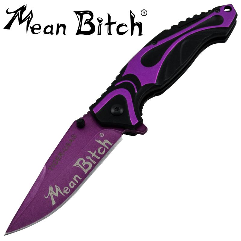Mean Bitch Spring Assisted Blade Capitol Agent Knife