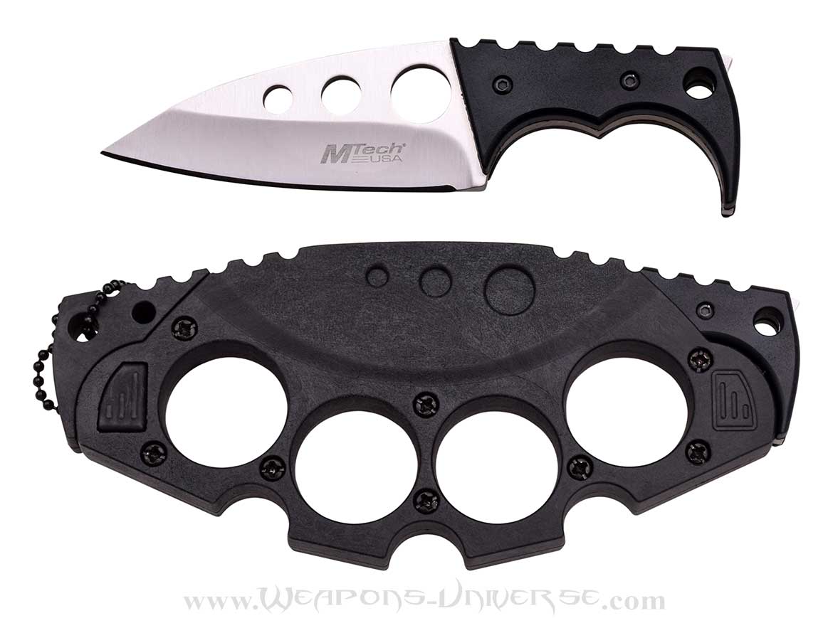 MTech MT-20-47BK Tactical Knuckle Neck Knife, Black