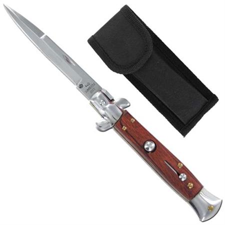 Natural Wood Handle Stiletto Knife A150KA