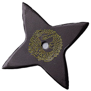 Ninja Dragon Throwing Star, Black