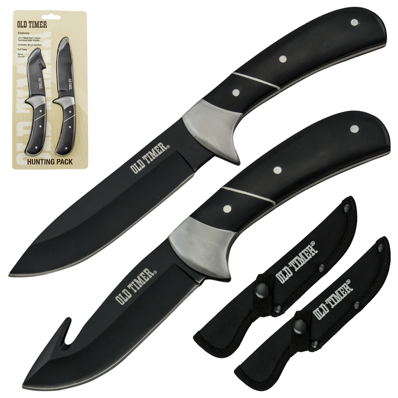 Old Timer Hunting Knife 2 Piece Pack