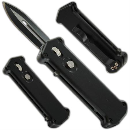 OTF Sharp Shooter Switchblade Flat Black Automatic Knife