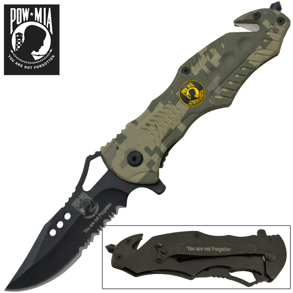 POW Tactical Knife Digital Camo GCA