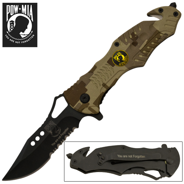 POW Tactical Knife Digital Camo