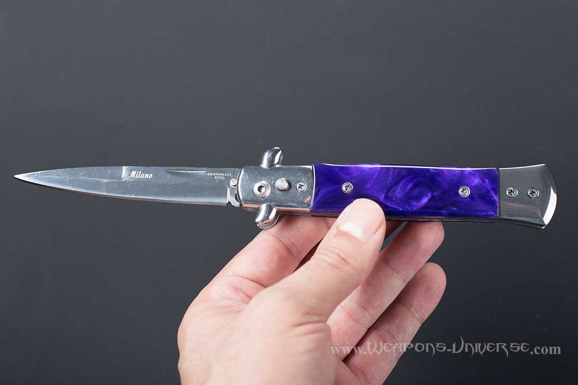 Purple Automatic Knife