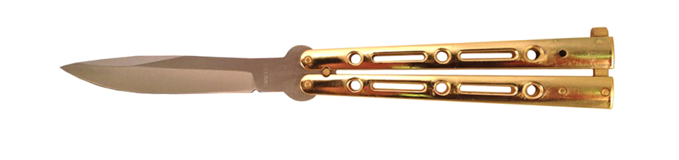 Rebel Butterfly Knife, Gold