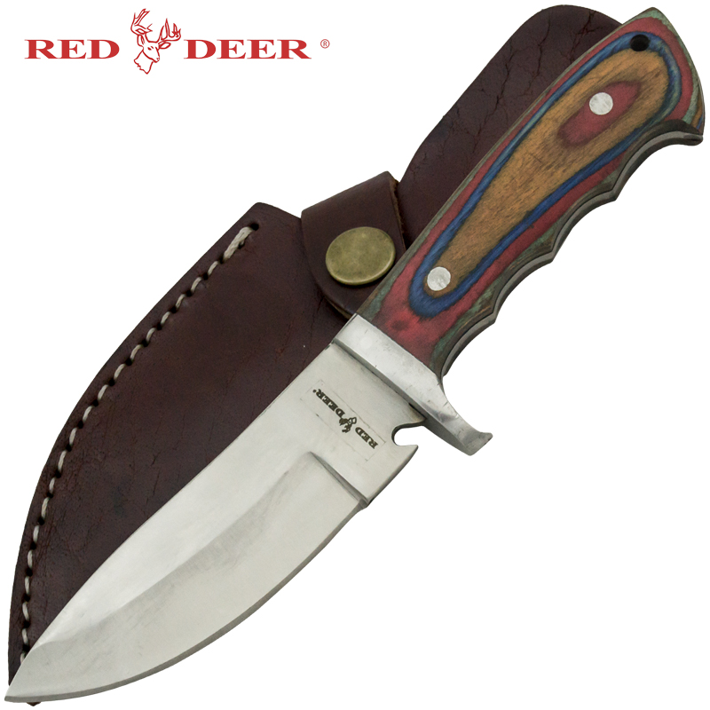 Red Deer Game Skinner Pakka Full Tang Hunting Knife