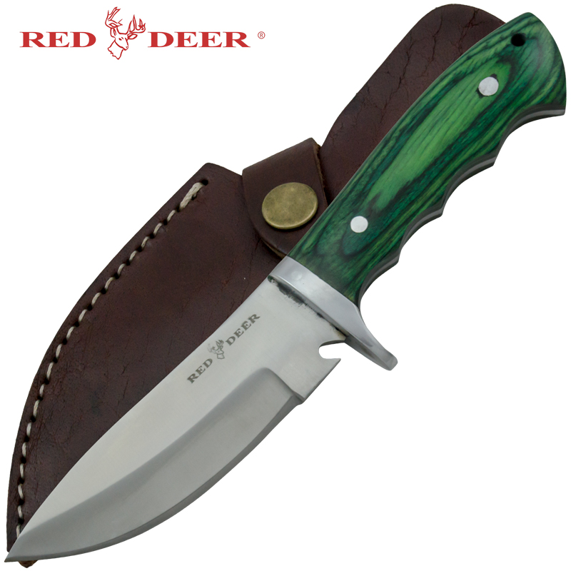 Red Deer Game Skinner Pakka Full Tang Hunting Knife
