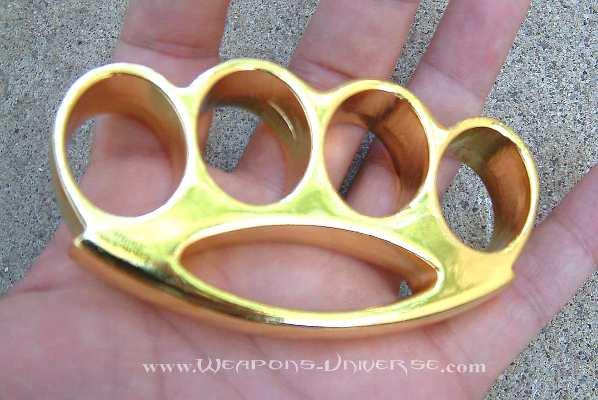 Renegade Brass Knuckles, Gold, Medium
