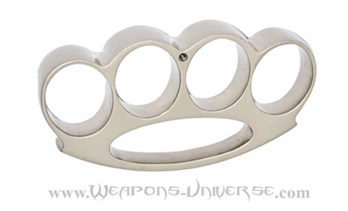 Renegade Brass Knuckles, Nickel, Large