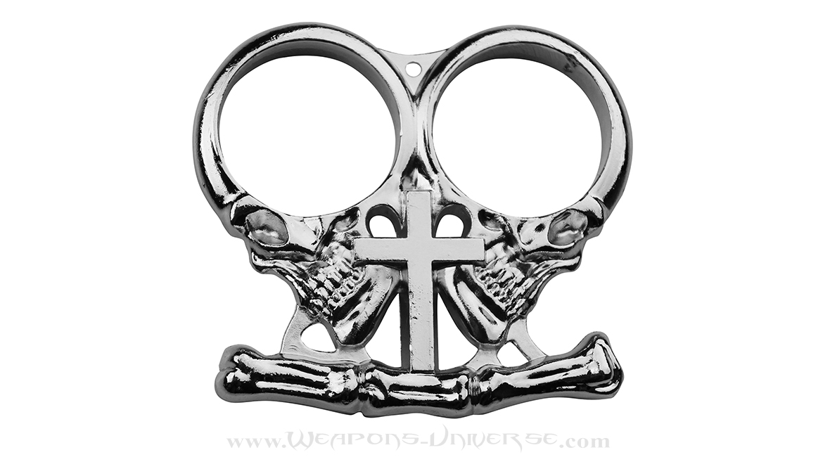 Sacred Skulls 2-Finger Knuckles, Silver