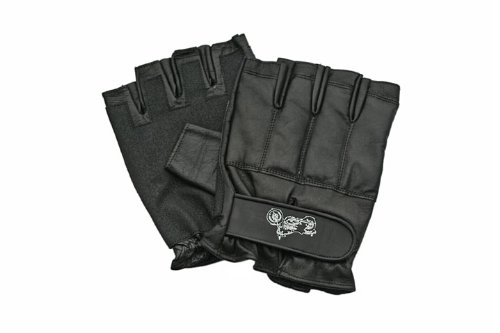 SAP Gloves, Black, Fingerless, Double Extra Large
