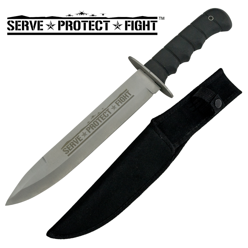 Serve Protect Fight Military Knife