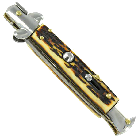 Silver Stag Stiletto Automatic Switchblade Knife, Closed