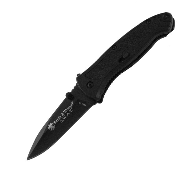 Smith & Wesson SWATB SWAT Magic, Black, Plain Knife