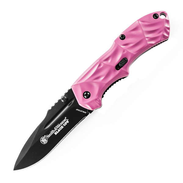 Smith & Wesson SWBLOP3SMP Pink Ops MAGIC Gen 3,Pink, Plain Knife