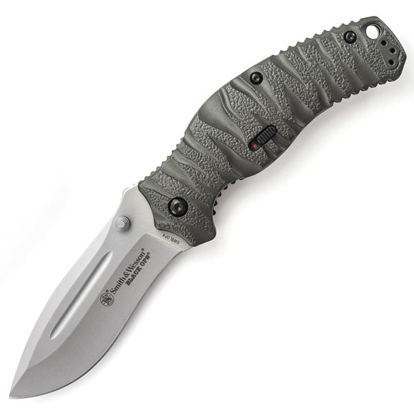 Smith & Wesson SWBLOP4 Black Ops, MAGIC Assist, Gray Knife