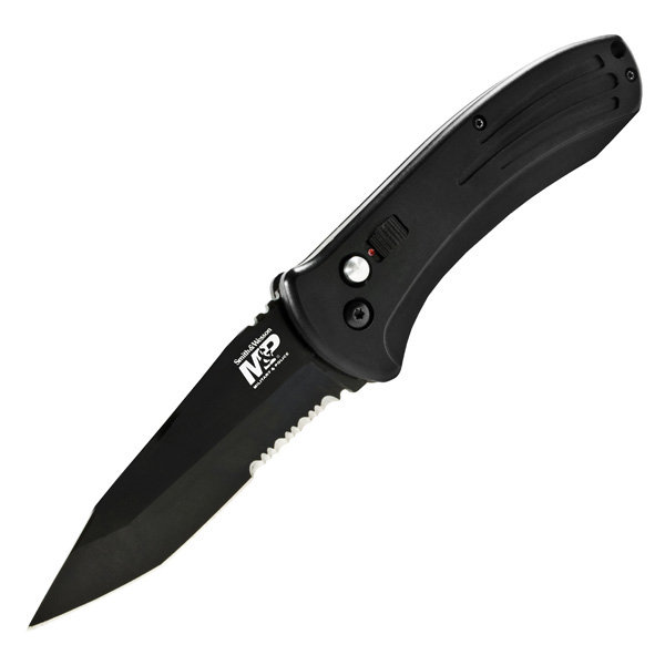 Smith & Wesson X-SWMP1600BTS M&P Automatic, Black, Serrated Knife