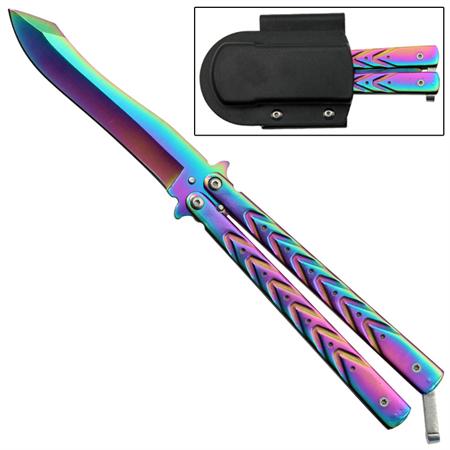 Spay Point Titanium Butterfly Knife