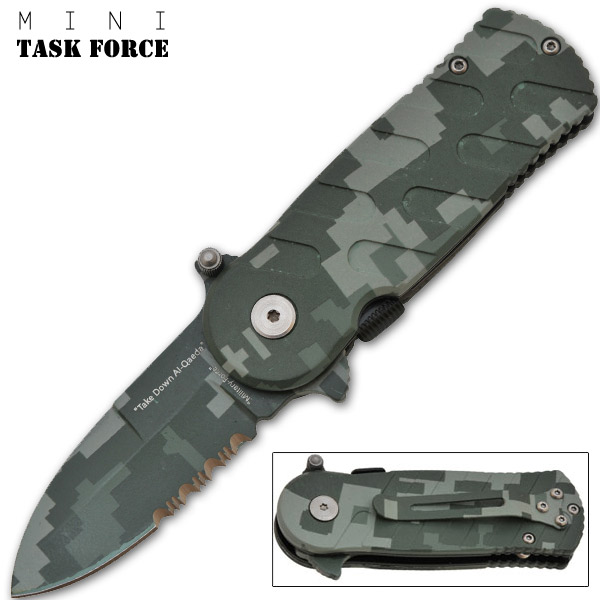 6.5 Inch "Task Force" Trigger Assisted - Digital Camo P-195-CA-1