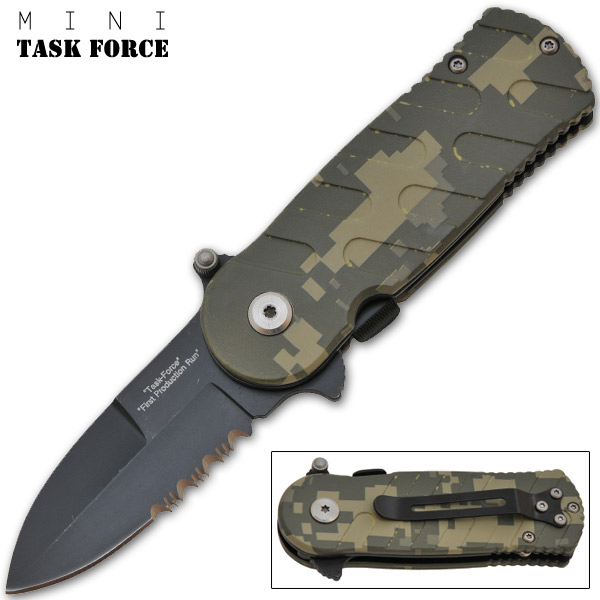 6.5 Inch "Task Force" Trigger Assisted - Army Camo P-195-CA-4