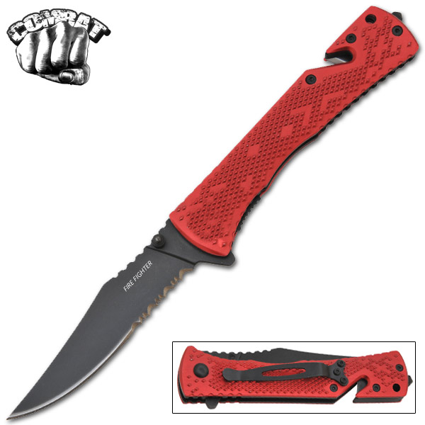 8.5 Inch Takedown Trigger Assisted Knife - Red K-279