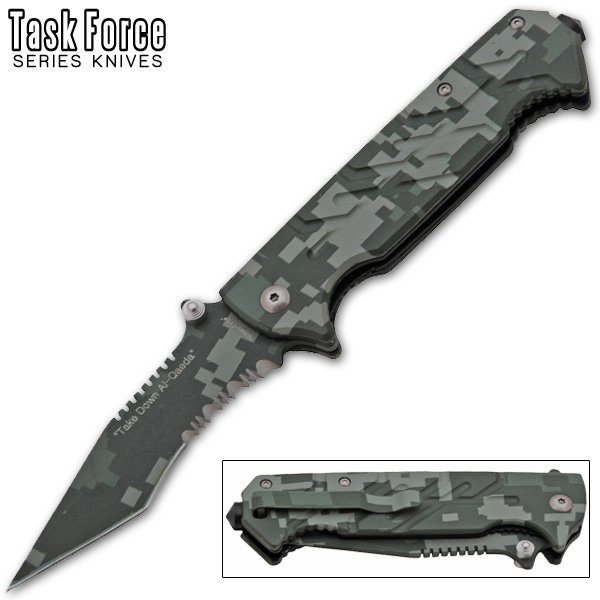 8.5 Inch "Task-Force" Tactical Folder - Digital Camo P-223-CA