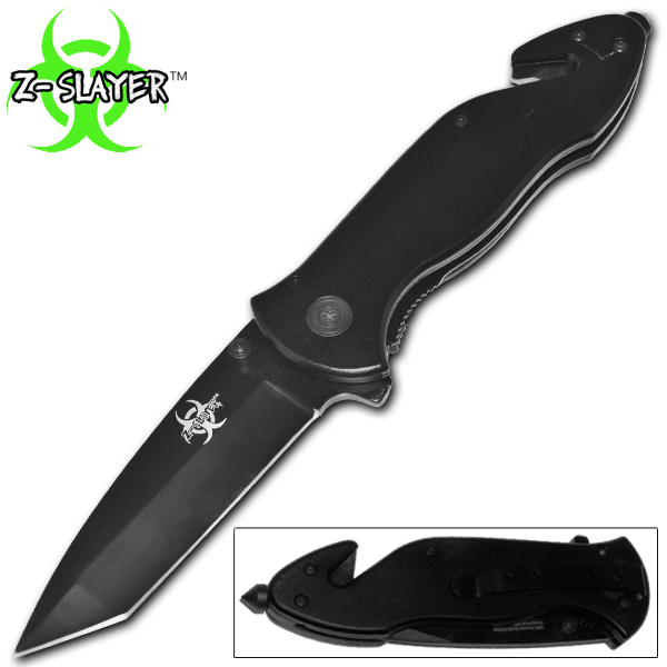 8.5 Inch Trigger Assisted Undead Slayer Knife - Black Z-652-BK