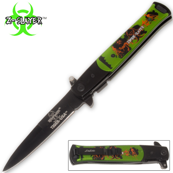 8.5 Inch Undead Slayer Trigger Assisted Knife P-109-ZG