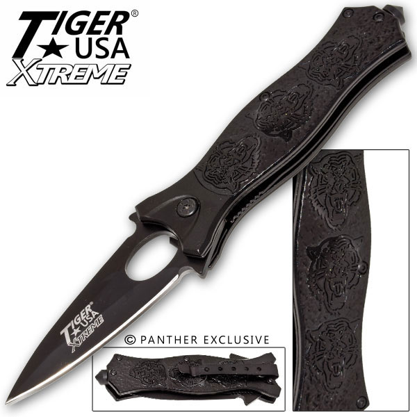 Tiger USA Xtreme Tiger Roar Knife Black