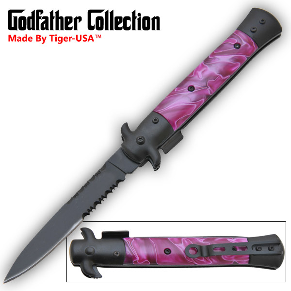 Trigger Assisted Godfather Stiletto Style Collection (Purple Pearl) CLD99