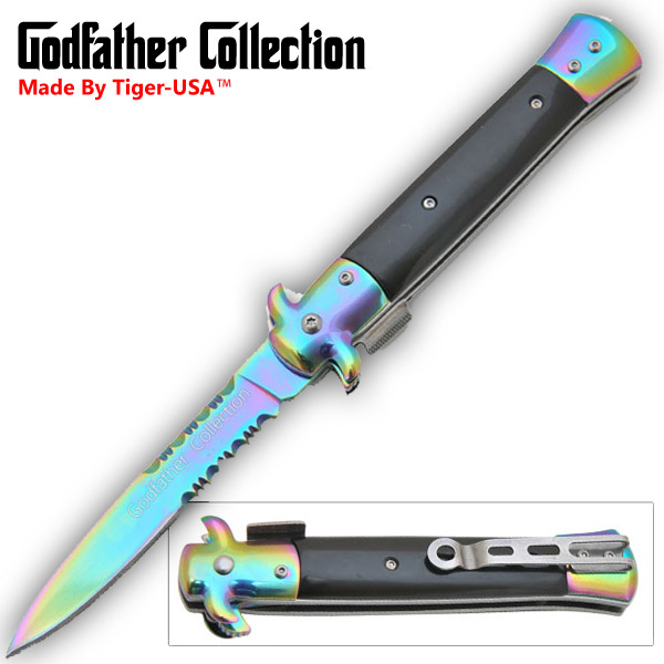 Trigger Assisted Godfather Stiletto Style Collection (Rainbow) CLD102