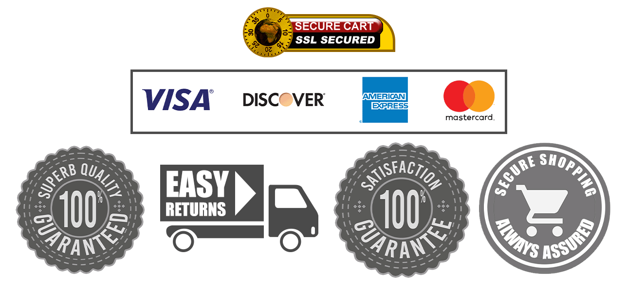 SSL Secured Cart, Easy Returns and More!