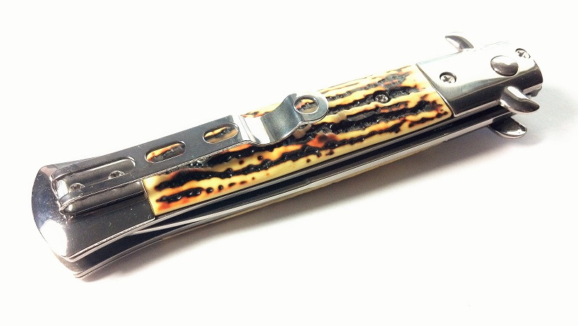 Black Titanium Automatic Knife