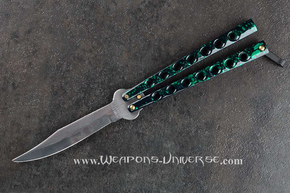 Standard Butterfly Knife, Green Grunge