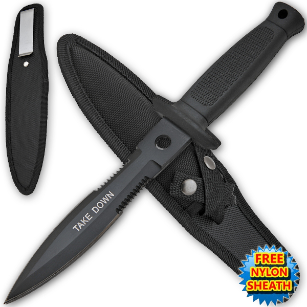 Takedown Boot Knife W/ Black Blade 27-15-BK-BK