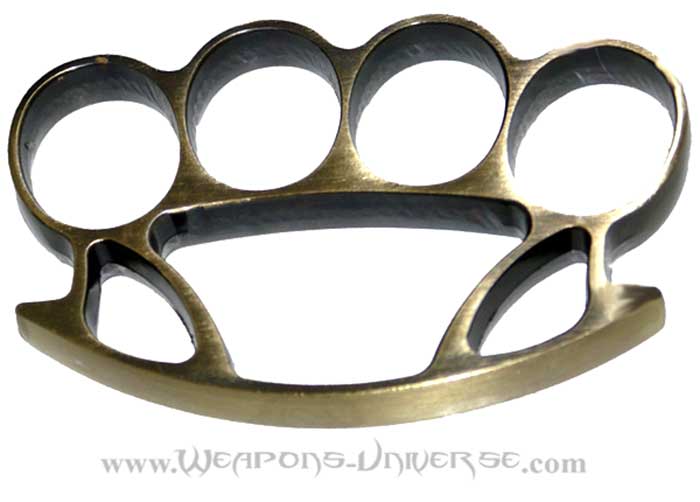 Thug Knuckles, Antique Brass, Medium