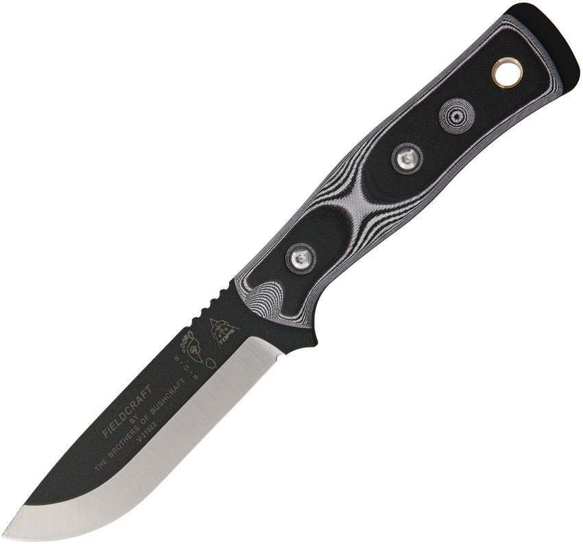 TOPS BROSWB BOB Hunter White And Black Knife