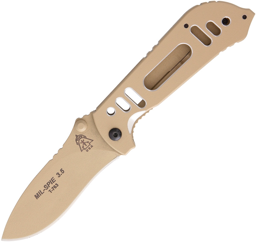 TOPS MIL35CT Mil-SPIE 3.5 Coyote Tan Knife