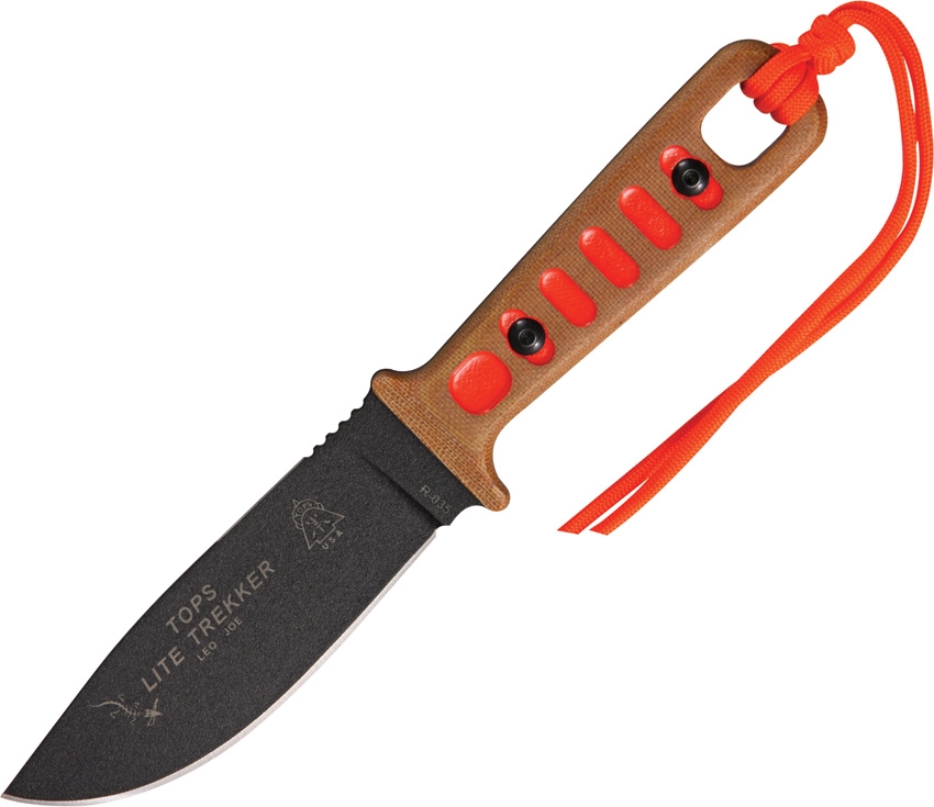 TOPS TLT01HO Lite Trekker Survival Hunter Knife