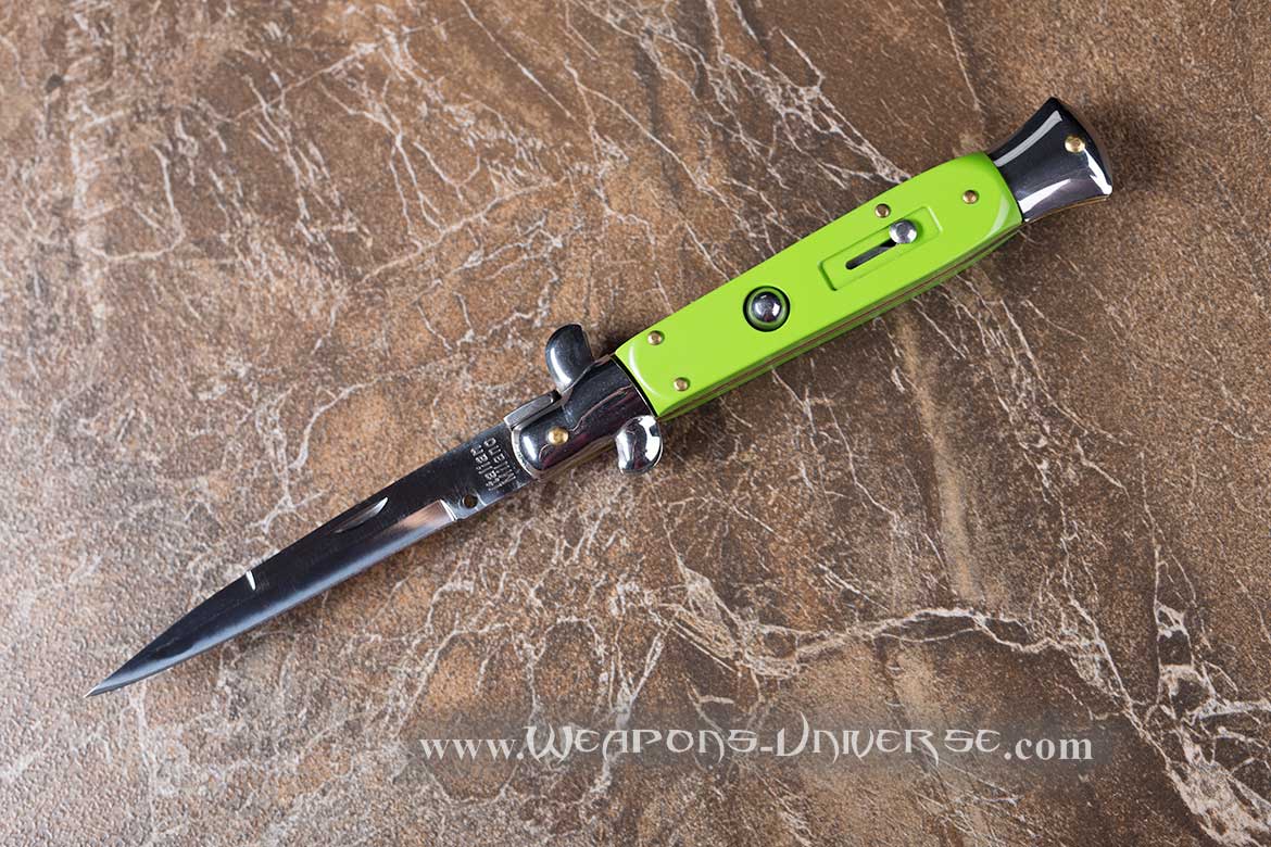 Toxic Green Switchblade Stiletto Automatic Knife