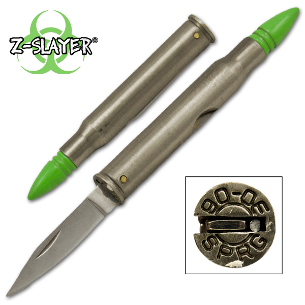 Undead Green Bullet Knife - 30.06