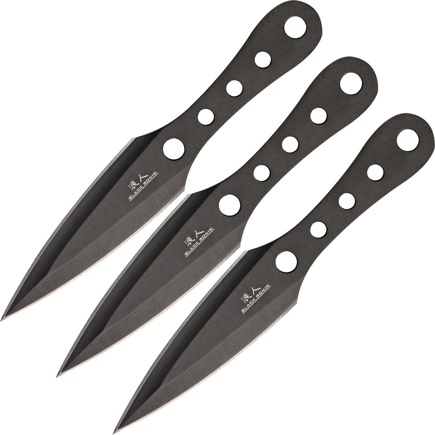 United Cutlery UC2802 Black Ronin Triple Bolt Knife Set