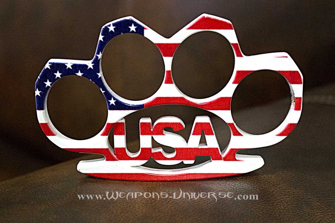USA American Flag Brass Knuckles