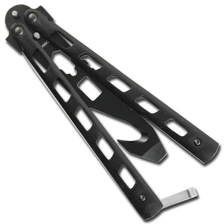 Viceroy Butterfly Knife Trainer, Belt Cutter, Black